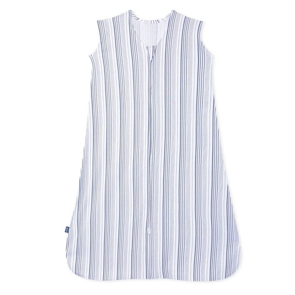 HALO 100% Cotton 0.5 TOG Sleepsack Wearable Blanket - Blue Stripe - S